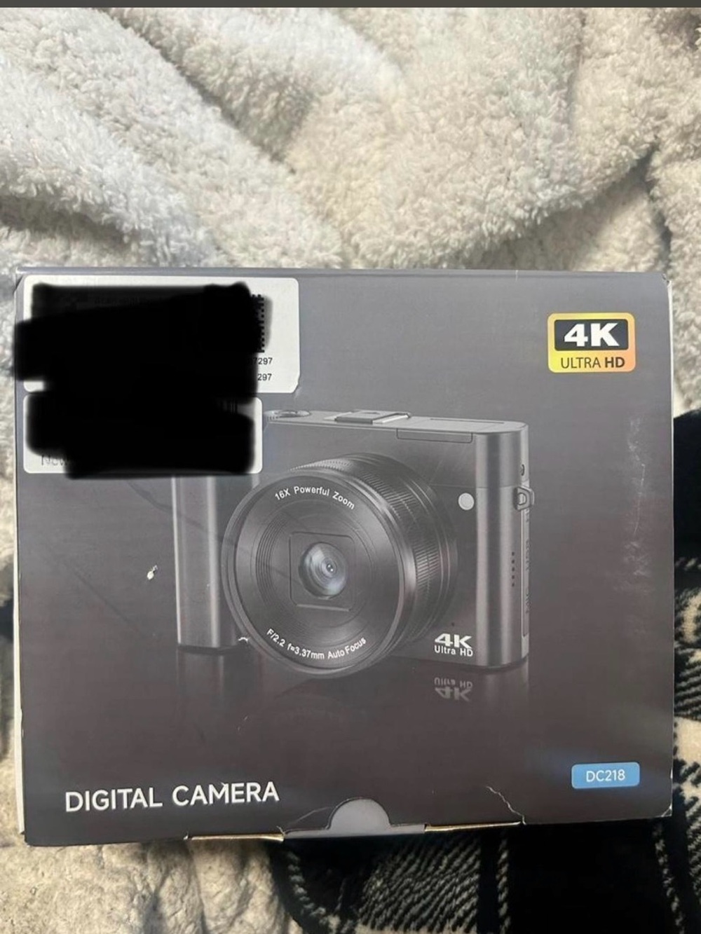 DC218 4K Ultra HD Digital Camera - Black